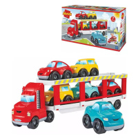 ECOIFFIER Abrick Baby herní set auto transportér + 6 autíček plast