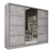 Nejlevnější nábytek Litolaris 250 se zrcadlem - beton