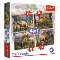 Puzzle Zajímaví dinosauři 4v1