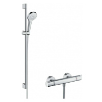 HANSGROHE Croma Select S Sprchový set Vario s termostatem, 3 proudy, sprchová tyč 90 cm, bílá/ch