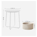 Přístavný stolek CHIP bílá/béžová