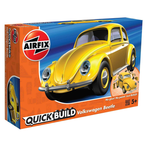Quick Build auto J6023 - VW Beetle - žlutá AIRFIX