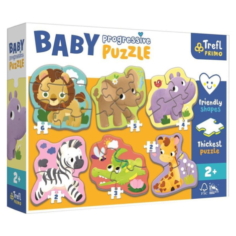 Trefl Puzzle Baby Safari 6v1 (2-6 dílků)
