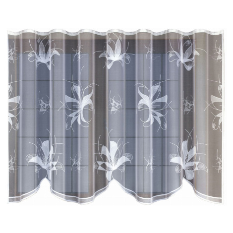 Dekorační žakárová záclona s řasící páskou PAULINA 160 bílá 300x160 cm MyBestHome MyBestHome PRO