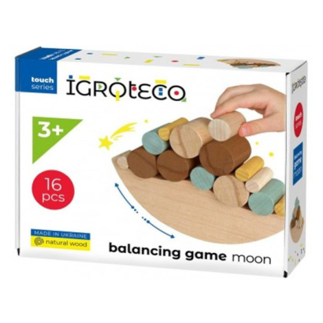 Teddies Hra balanční dřevo 16 dílků v krabici 22x16x6cm