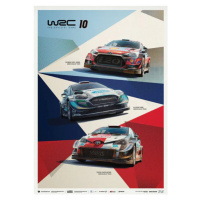 Umělecký tisk WRC 10 - The official game cover, (50 x 70 cm)