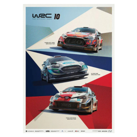 Umělecký tisk WRC 10 - The official game cover, (50 x 70 cm) Automobilist