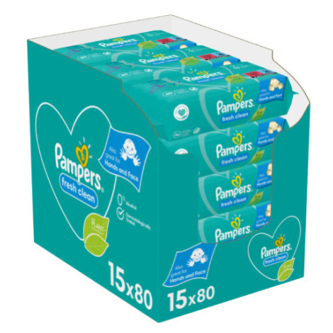 Pampers Fresh Clean vlhčené ubrousky XXL 15x80ks