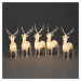 Konstsmide Christmas Světelné LED figurky sobů pro venkovní použití, sada 5 kusů