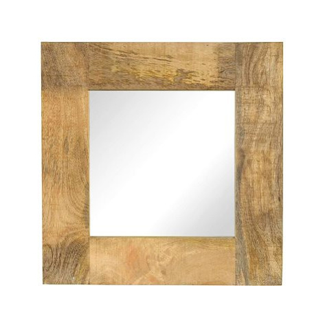 Zrcadlo z masivního mangovníkového dřeva 50 x 50 cm SHUMEE