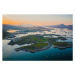 Fotografie Aerial View of the Lofoten Islands, Jacob Kupferman, 40 × 26.7 cm