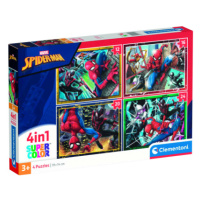 Clementoni - Puzzle 4v1 Marvel Spider-Man (12+16+20+24 dílků)