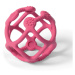 BABYONO Kousátko silikonové Ortho míček růžový 0m+
