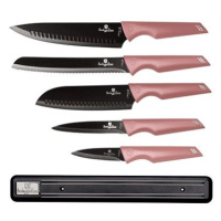 BERLINGERHAUS Sada nožů s magnetickým držákem 6 ks I-Rose Edition