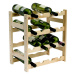Dřevěný regál na 16 láhví vína