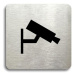 Accept Piktogram "monitorováno II" (80 × 80 mm) (stříbrná tabulka - černý tisk bez rámečku)