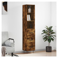 vidaXL Skříň highboard kouřový dub 34,5 x 34 x 180 cm kompozitní dřevo