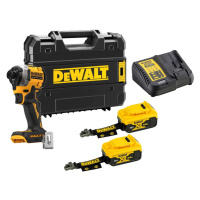 DeWALT Nářadí - 18V AKU rázový utahovák, 2x aku 5,0 Ah LANYARD READY, nabíječka DCF850P2LRT