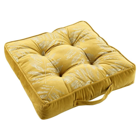 Žlutý polštář na sezení Adelor – douceur d'intérieur