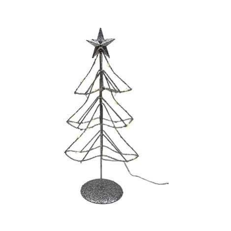 Prodex Stromek s hvězdou LED stříbrný 30 cm