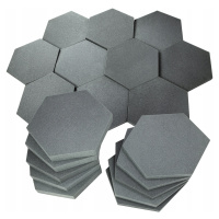 Panel Pěnová Podložka Akustická Hexagon Sada 10 Ks. plástve na zeď