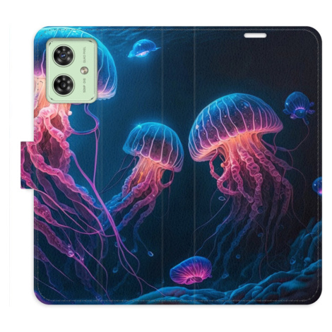 iSaprio Flip pouzdro Jellyfish pro Motorola Moto G54 5G / G54 5G Power Edition