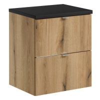 Comad Závěsná skříňka pod umyvadlo Nova Oak s deskou 50 cm dub coast evoke