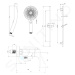 kielle 20618SN10 - Sprchový set s baterií, tyčí, hadicí a sprchovou hlavicí, chrom