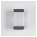 Lucande Venkovní nástěnné svítidlo Lucande Kiran, grafitově šedá, hliník, 20 cm