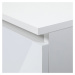 Ak furniture Komoda Kuba 60 cm - 6 šuplíků bílá lesk