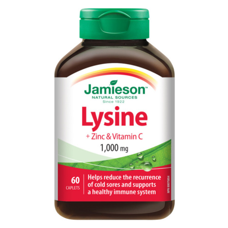 JAMIESON Lysin 1000 mg se zinkem a vitamín C 60 tablet