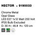 NOVA LUCE závěsné svítidlo HECTOR chromovaný kov opálové sklo E27 1x12W 230V IP20 bez žárovky 91