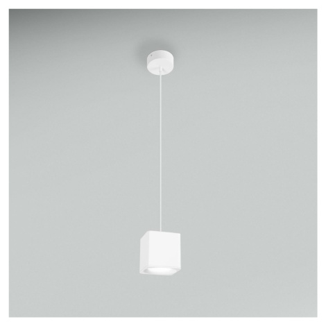 CENTURY Závěsné LED svítidlo QUBE BÍLÉ 90x90X90mm 5W 230V 3000K 45d IP20 závěs 150cm