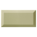 Obklad Ribesalbes Chic Colors olive bisel 10x20 cm lesk CHICC1641