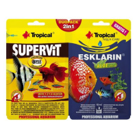 Tropical 2in1 SUPERVIT 12g mnohosložkové krmivo + GRATIS Esklarin 10ml k odstranění c