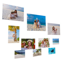 Balíček fotoobrazy z vlastních fotografií 10 kusů - rozměry 70x50, 60x40, 45x30, 30x20, Plátno 1