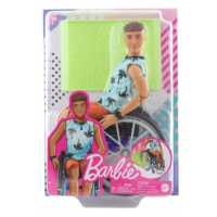 Popron.cz Barbie Model ken na invalidním vozíku v modrém kostkovaném tílku
