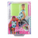 Popron.cz Barbie Model ken na invalidním vozíku v modrém kostkovaném tílku