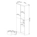 Ak furniture Skříň Rexa II 80 cm bílá/černá