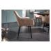 LuxD Designová židle Garold šampaňský samet - Skladem