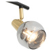Art Deco stropní lampa zlatá s kouřovým sklem 4-světlo - Vidro