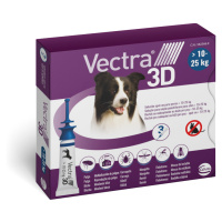 Vectra 3D spot-on pro psy od 10 do 25 kg - 6 pipet x 3,6 ml