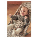 BabyBjörn Lehátko Bliss Beige Leopard print cotton, tmavě šedá konstrukce