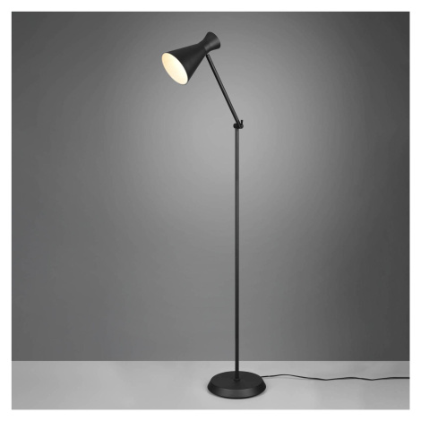 Reality Leuchten Stojací lampa Enzo, výška 150 cm, černá