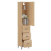 vidaXL Skříň highboard dub sonoma 34,5 x 34 x 180 cm kompozitní dřevo