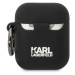 Karl Lagerfeld 3D Logo NFT Choupette Head Silikonové Pouzdro pro Airpods 1/2 Black