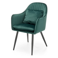 Jídelní židle SCK-464 tmavě zelená/černá