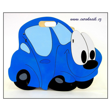 Dětský odpadkový koš auto modré