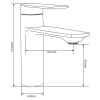 MEXEN/S Zero SET umyvadlová + sprchová baterie s příslušenstvím DS62, černá 71104DS62-70