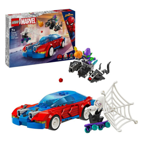 LEGO -  Marvel 76279 Spider-Manovo závodní auto a Venomů Zelený goblin